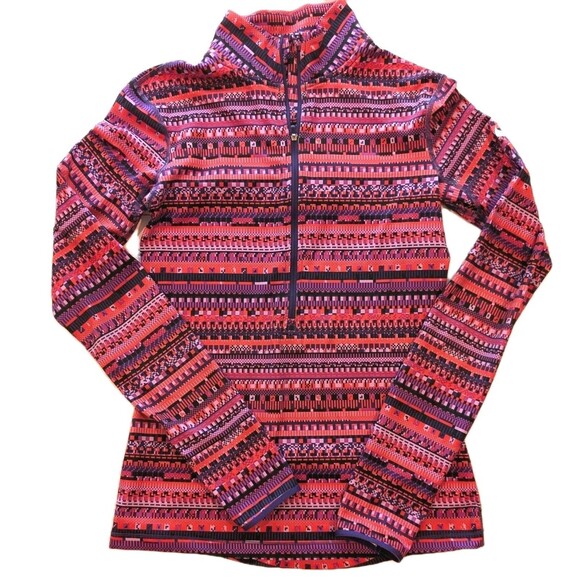 NIKE PRO Dri-Fit Pink 1/2 Half Zip Shirt SMALL Activewear Running Multicolor - Picture 1 of 7